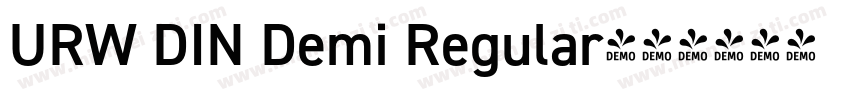 URW DIN Demi Regular字体转换
